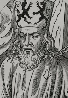 Jerome of Prague (1360-1416), Czech scholastic philosopher and preacher (Detail), 1877.  Creator: Unknown.