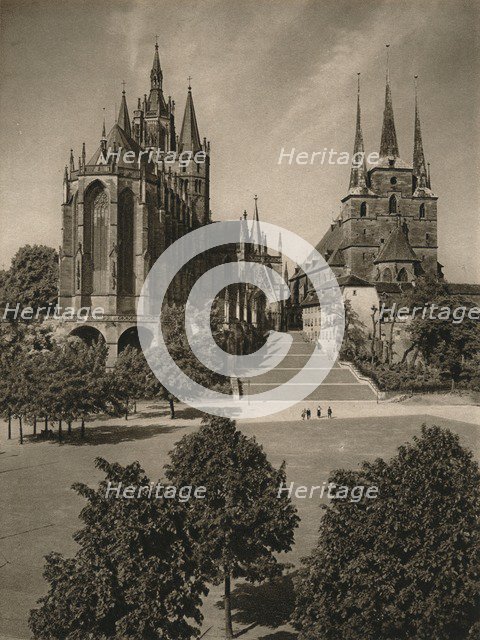 'Erfurt. Cathedral and Severi Church', 1931. Artist: Kurt Hielscher.