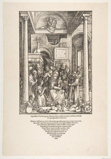 The Glorification of the Virgin, from The Life of the Virgin, Latin Edition, 1511, 1511. Creator: Albrecht Durer.
