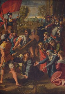 'El Pasmo de Sicilia', (Christ Falling on the Way to Calvary), c1515, (c1934). Artist: Raphael.