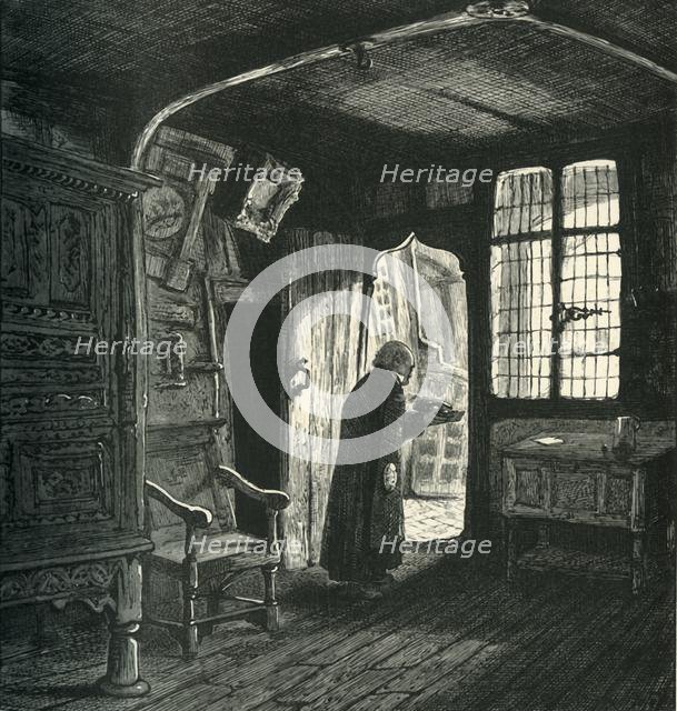 'The Kitchen, Leicester's Hospital', c1870.