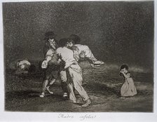 The Disasters of War, a series of etchings by Francisco de Goya (1746-1828), plate 50: 'Madre inf…