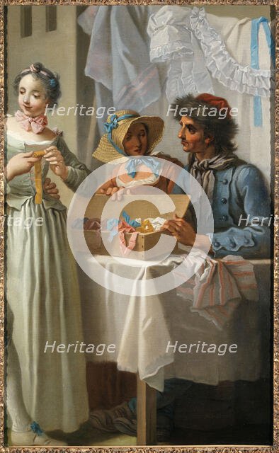 Le marchand de rubans (fragment), c1753. Creator: Etienne Jeaurat.