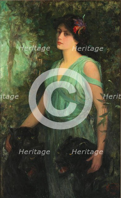 The Black Orchid, 1907. Creator: Frederick Stuart Church.