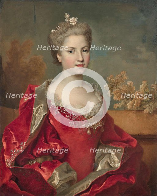 Portrait of Louise de Rohan duchess of Montbazon (1704-1780), 1725-1730. Creator: Largillière, Nicolas, de (1656-1746).