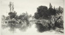 Shere Mill Pond (The Larger Plate), 1860. Creator: Francis Seymour Haden (British, 1818-1910).