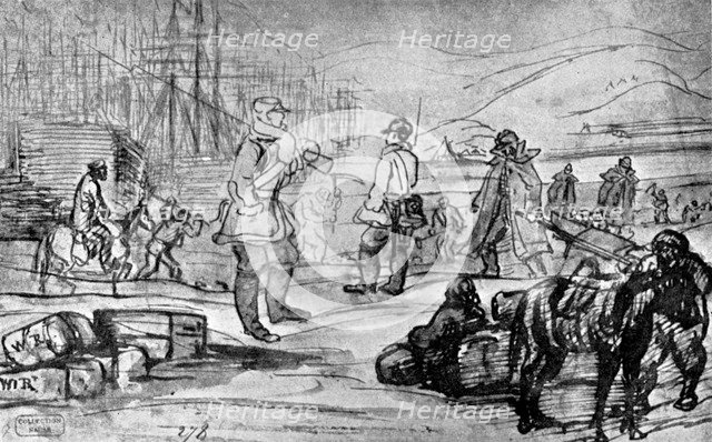 'At Sebastopol', 19th century, (1930).Artist: Constantin Guys