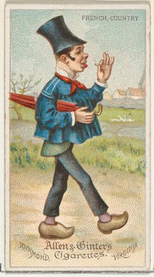 French, Country, from World's Dudes series (N31) for Allen & Ginter Cigarettes, 1888. Creator: Allen & Ginter.