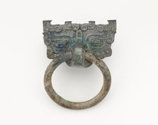 Mask and ring, Eastern Zhou to Han dynasty, 770 BCE-220 CE. Creator: Unknown.