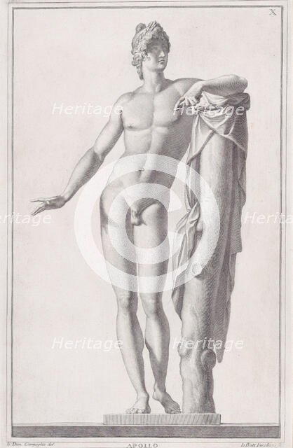 Statue of Apollo, 1734. Creator: Giovanni Battista Jacoboni.