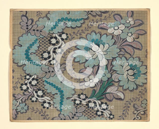 Mise-en-carte (Point-paper), France, 1760/90. Creator: Unknown.