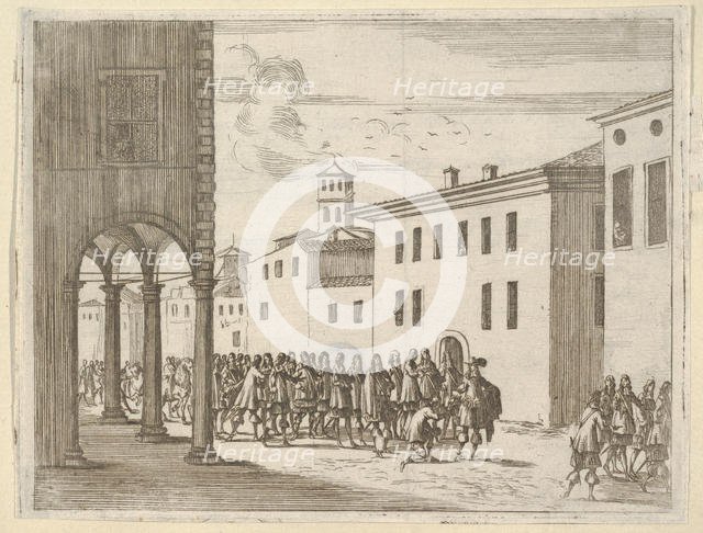 Francesco I d'Este Receiving the Affection of the People, from L'Idea di un Principe ed Er..., 1659. Creator: Bartolomeo Fenice.