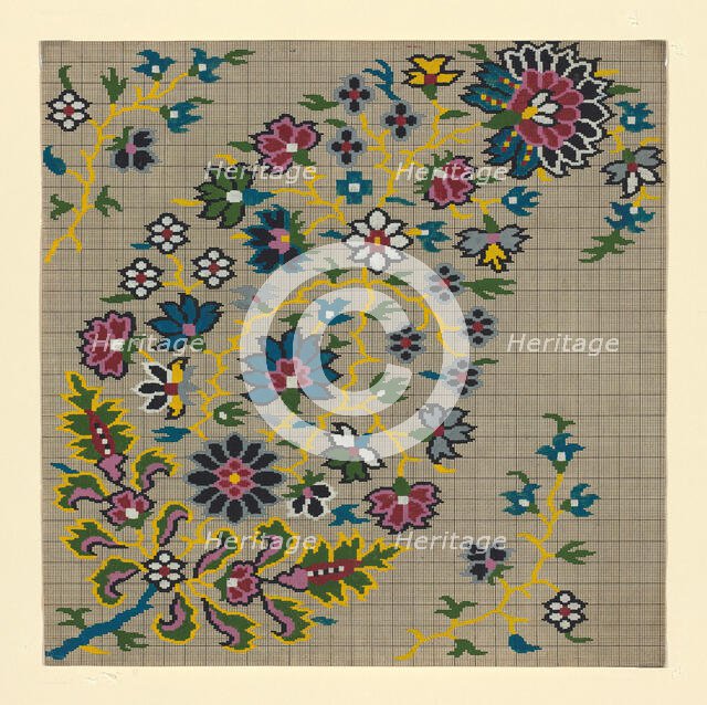 Mise-en-carte (Point-paper), France, 1760/90. Creator: Unknown.