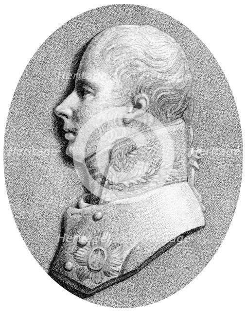 Frederick William III of Prussia, king of Prussia, (1809).Artist: Heath