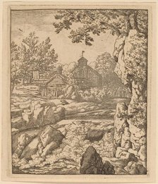 Waterfall, probably c. 1645/1656. Creator: Allart van Everdingen.