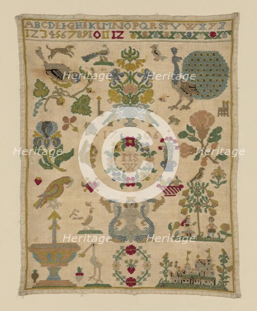 Sampler (copy), Germany, 19th century (copy). Creator: Unknown.