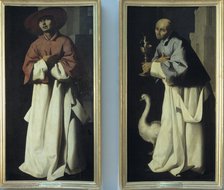  'Blessed Nicholas of Albergati' (left) and 'St. Hugh of Lincoln', from the Carthusian monastery …
