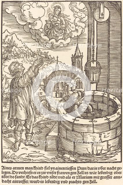 Aines armen man khind fiel ..., c. 1503. Creator: Master of the Legend Scenes.