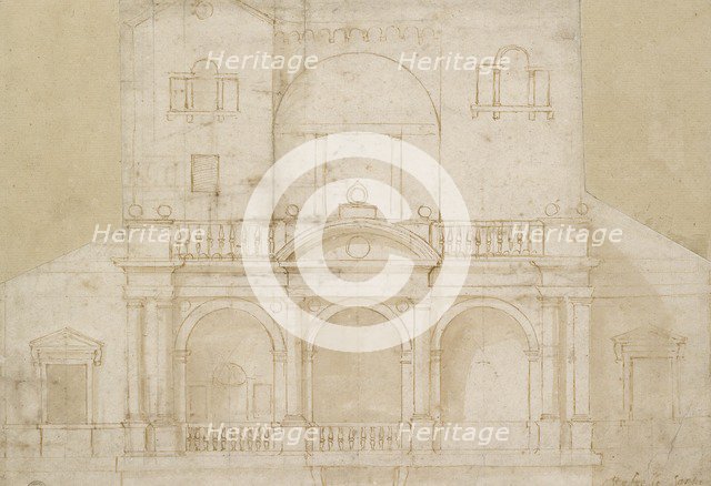 Architectural Design (Villa Madama), early 16th century. Artist: Raphael.