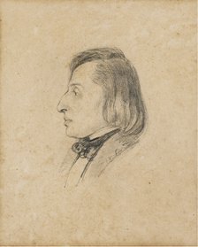 Portrait of Frédéric Chopin. Artist: Viardot-García, Pauline (1821-1910)