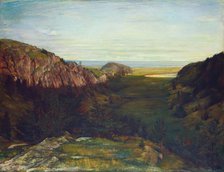The Last Valley - Paradise Rocks, 1867-1868. Creator: John La Farge.
