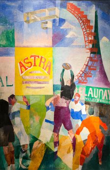 L'equipe de Cardiff (The Cardiff Team), 1912-1913. Creator: Delaunay, Robert (1885-1941).