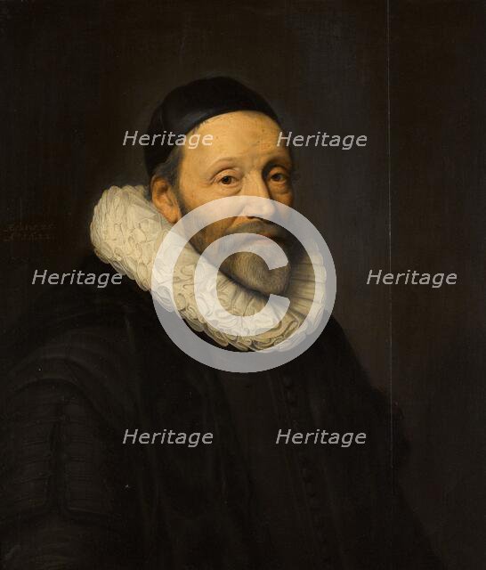 Portrait of Johannes Wtenbogaert (1557-1644), 1632. Creator: Workshop of Michiel Jansz van Mierevelt.