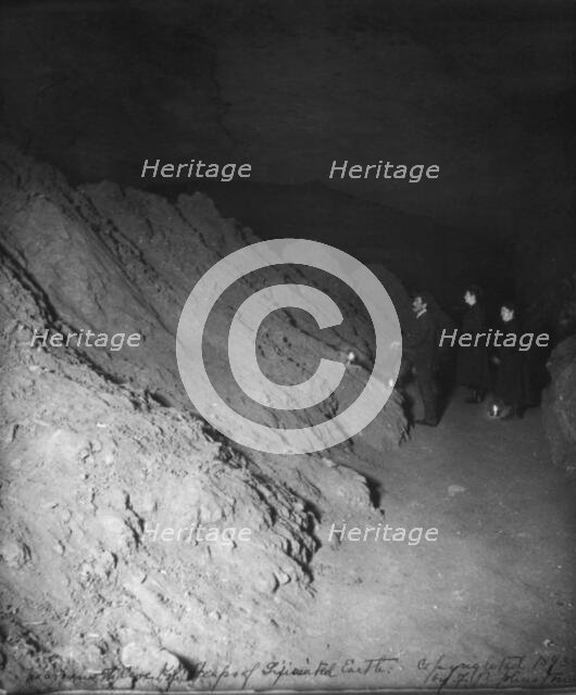 Heaps of earth - Mammoth Cave, Edmondson County, Kentucky, c1893. Creator: Frances Benjamin Johnston.