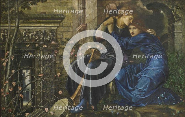 Love among the Ruins, 1870-1873. Creator: Burne-Jones, Sir Edward Coley (1833-1898).