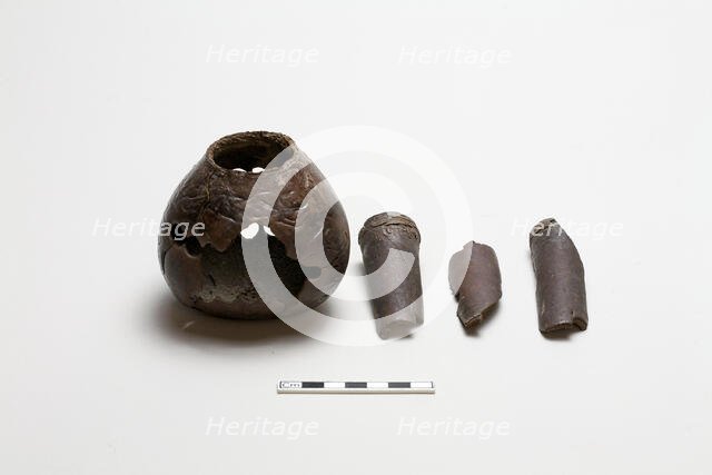 Four pieces of a mouth organ (sheng), Warring States period, 475-221 BCE. Creator: Unknown.