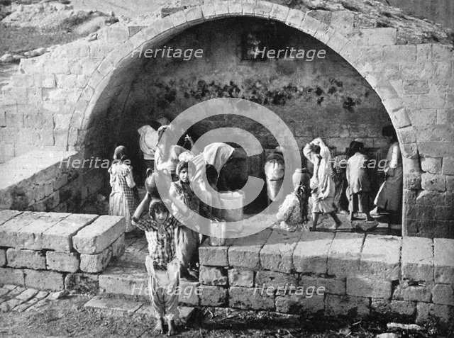The Virgin's well at Nazareth, 1926. Artist: Unknown
