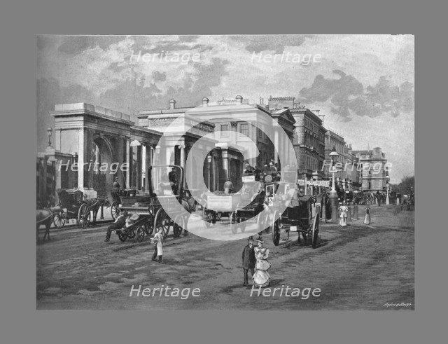Hyde Park Corner, London, c1900. Artist: Frith & Co.