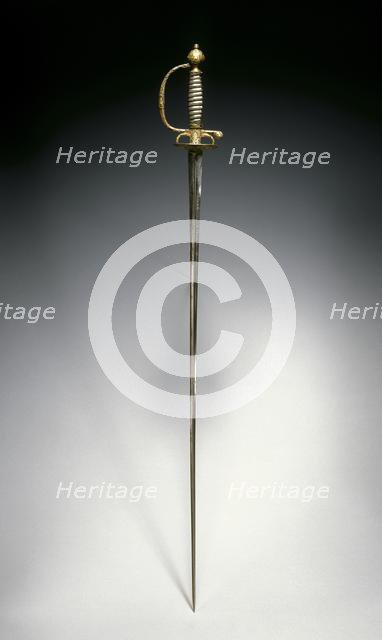 Smallsword, c. 1730. Creator: Unknown.