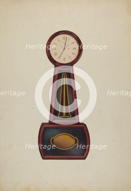 Banjo Clock, c. 1942. Creator: Ralph Morton.
