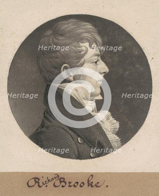 Richard Brooke, 1808. Creator: Charles Balthazar Julien Févret de Saint-Mémin.