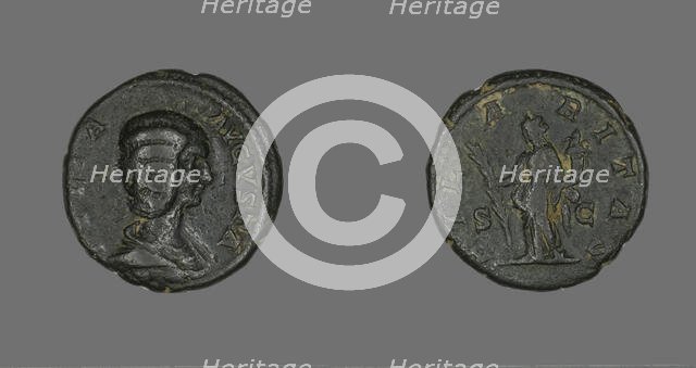 Coin Portraying Julia, before 217. Creator: Unknown.