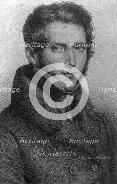Gaetano Donizetti (1797-1848), Italian composer, 20th century. Artist: Unknown