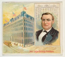 George W. Childs, Philadelphia Public Ledger, from the American Editors series (N35) for A..., 1887. Creator: Allen & Ginter.