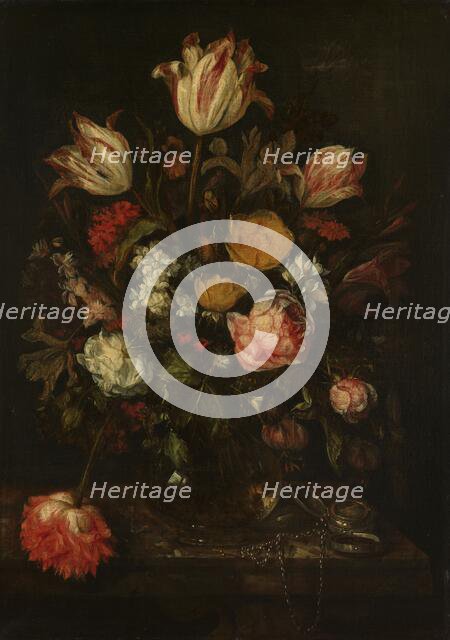 Still Life with Flowers, c.1660-1690. Creator: Abraham van Beyeren.