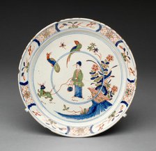 Plate, Delft, c. 1700. Creator: Delftware.