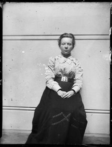 A portrait or self-portrait of a young woman believed to be Katherine Jean Macfee, 1903. Creator: Katherine Jean Macfee.