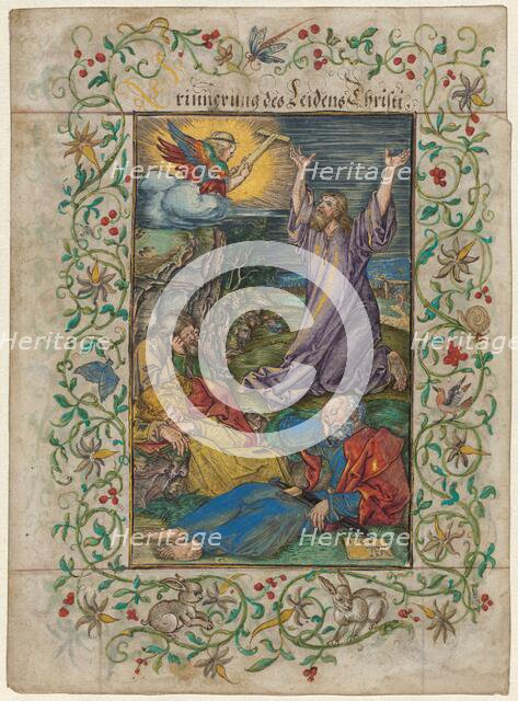 Christ on the Mount of Olives, 1508 and 1580s. Creators: Albrecht Durer, Georg Mack the Elder.