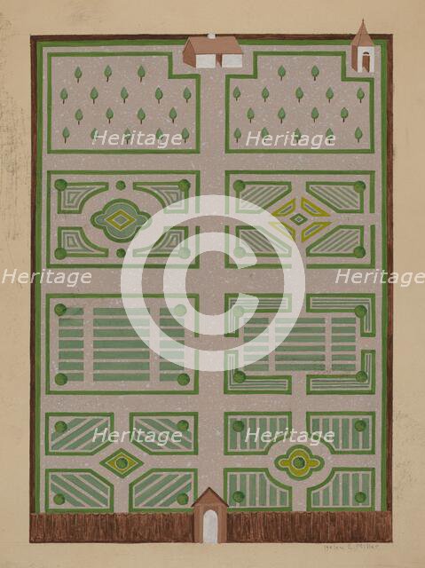West India Company's Garden, c. 1936. Creator: Helen Miller.
