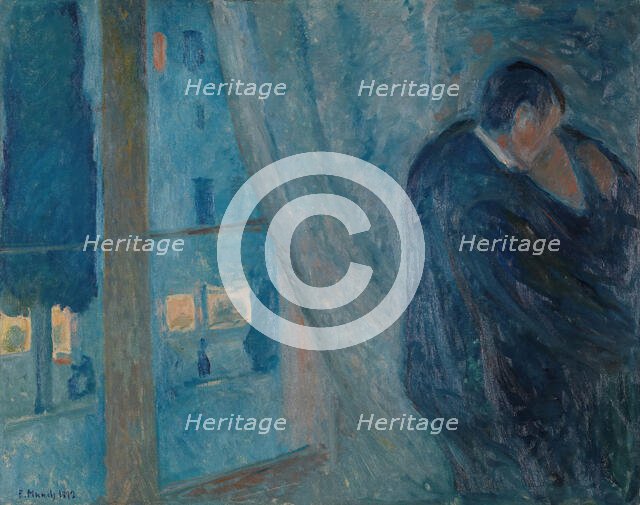 The Kiss, 1892. Creator: Edvard Munch.