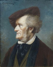 Portrait of the Composer Richard Wagner (1813-1883).