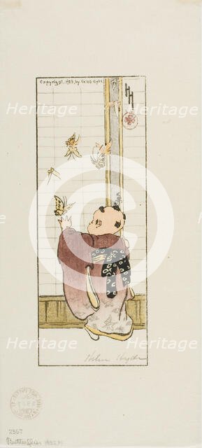 Butterflies, 1908. Creator: Helen Hyde.