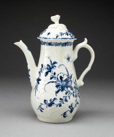 Coffee Pot, Worcester, c. 1760. Creator: Royal Worcester.