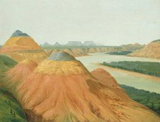 View in the Big Bend of the Upper Missouri, 1832. Creator: George Catlin.
