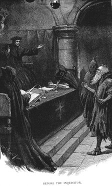 Spanish Jew before Grand Inquisitor, 1891. Artist: Paul Hardy