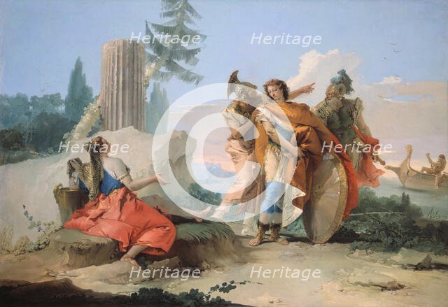 Armida Abandoned by Rinaldo, 1742/45. Creator: Giovanni Battista Tiepolo.